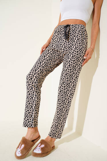 Desenli Pijama Latte - Pijama