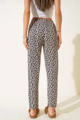 Desenli Pijama Latte - Pijama