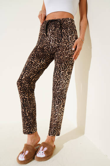 Desenli Pijama Leopar - Pijama