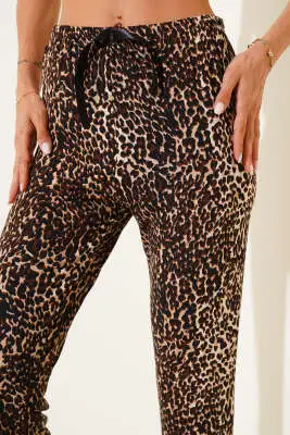 Desenli Pijama Leopar - Pijama
