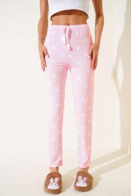 Desenli Pijama Şeker Pembe - Kadın Pijama Takımı