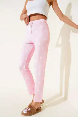 Desenli Pijama Şeker Pembe 