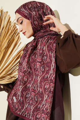 Desenli Soft Bordo Serisi Şal Asorti 1 - Günün Seçilenleri