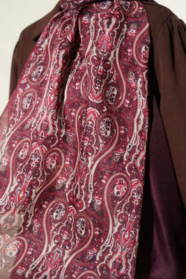 Desenli Soft Bordo Serisi Şal Asorti 1 - Günün Seçilenleri