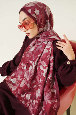 Desenli Soft Bordo Serisi Şal Asorti 10 - Günün Seçilenleri