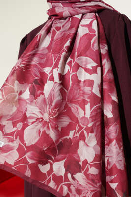 Desenli Soft Bordo Serisi Şal Asorti 10 - Günün Seçilenleri