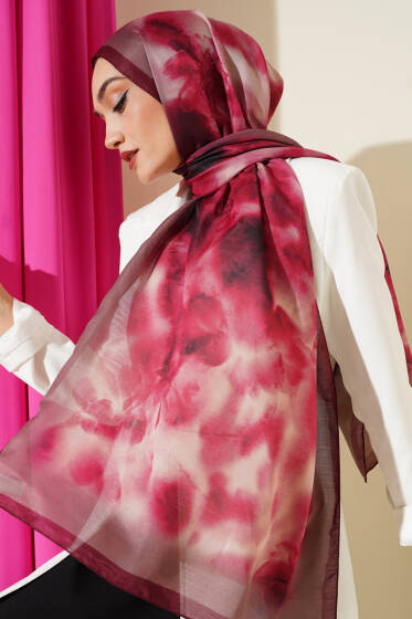 Desenli Soft Bordo Serisi Şal Asorti 2 - Günün Seçilenleri