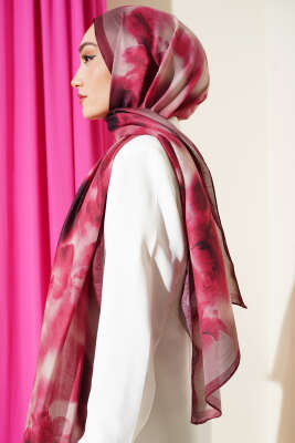 Desenli Soft Bordo Serisi Şal Asorti 2 - Günün Seçilenleri