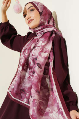 Desenli Soft Bordo Serisi Şal Asorti 3 - Günün Seçilenleri
