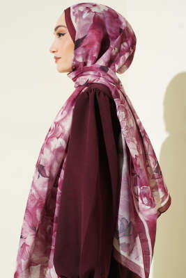 Desenli Soft Bordo Serisi Şal Asorti 3 - Günün Seçilenleri