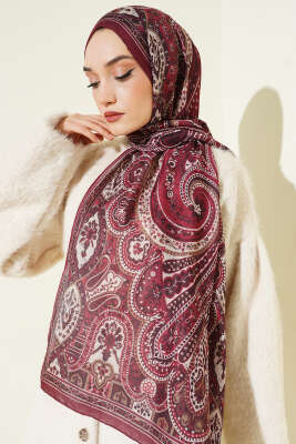 Desenli Soft Bordo Serisi Şal Asorti 4 - Günün Seçilenleri