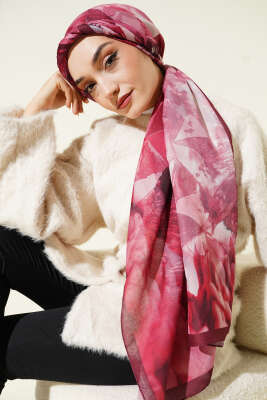 Desenli Soft Bordo Serisi Şal Asorti 7 - Günün Seçilenleri