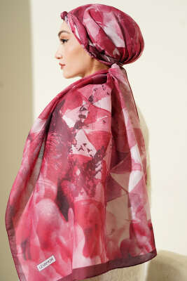 Desenli Soft Bordo Serisi Şal Asorti 7 - Günün Seçilenleri