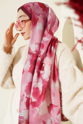 Desenli Soft Bordo Serisi Şal Asorti 8 - Günün Seçilenleri