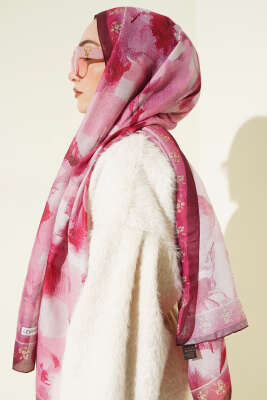 Desenli Soft Bordo Serisi Şal Asorti 8 - Günün Seçilenleri