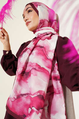 Desenli Soft Bordo Serisi Şal Asorti 9 - Günün Seçilenleri