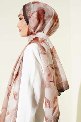 Desenli Soft Kahve Serisi Şal Asorti 1 - Günün Seçilenleri