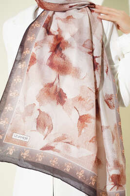 Desenli Soft Kahve Serisi Şal Asorti 1 - Günün Seçilenleri