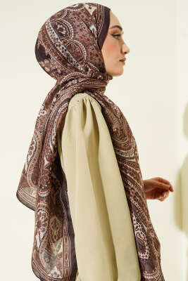 Desenli Soft Kahve Serisi Şal Asorti 3 - Günün Seçilenleri