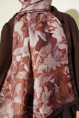 Desenli Soft Kahve Serisi Şal Asorti 4 - Günün Seçilenleri