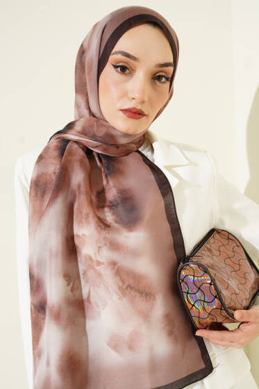 Desenli Soft Kahve Serisi Şal Asorti 5 - Günün Seçilenleri