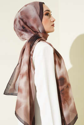 Desenli Soft Kahve Serisi Şal Asorti 5 - Günün Seçilenleri