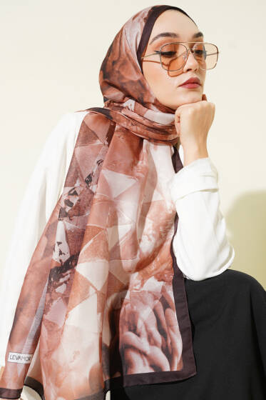 Desenli Soft Kahve Serisi Şal Asorti 6 - Günün Seçilenleri