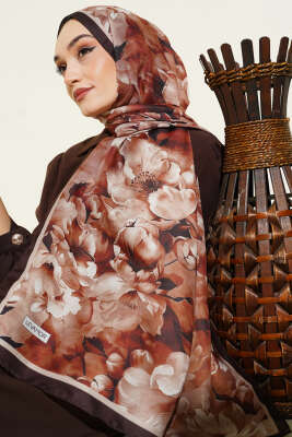 Desenli Soft Kahve Serisi Şal Asorti 7 - Günün Seçilenleri