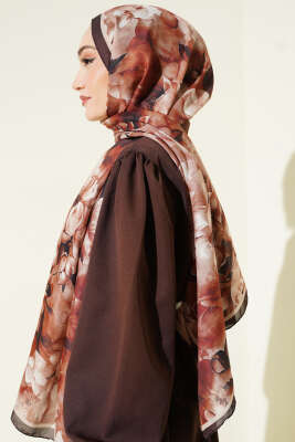 Desenli Soft Kahve Serisi Şal Asorti 7 - Günün Seçilenleri