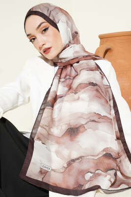 Desenli Soft Kahve Serisi Şal Asorti 8 - Günün Seçilenleri