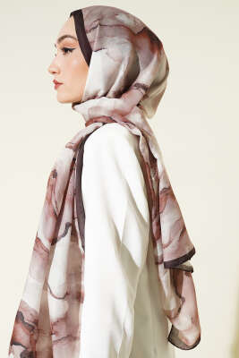 Desenli Soft Kahve Serisi Şal Asorti 8 - Günün Seçilenleri