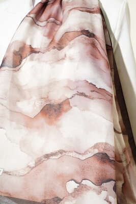 Desenli Soft Kahve Serisi Şal Asorti 8 - Günün Seçilenleri