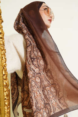 Desenli Soft Kahve Serisi Şal Asorti 9 - Günün Seçilenleri