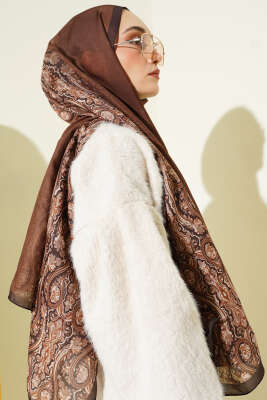 Desenli Soft Kahve Serisi Şal Asorti 9 - Günün Seçilenleri