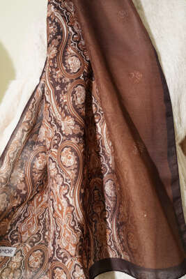 Desenli Soft Kahve Serisi Şal Asorti 9 - Günün Seçilenleri