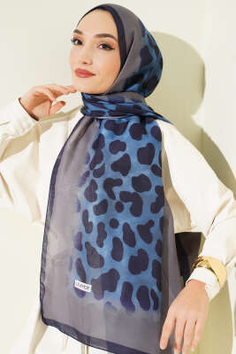 Desenli Soft Lacivert Serisi Şal Asorti 10 - Günün Seçilenleri