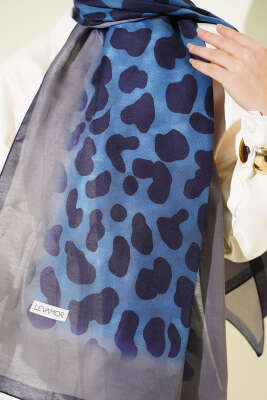 Desenli Soft Lacivert Serisi Şal Asorti 10 - Günün Seçilenleri