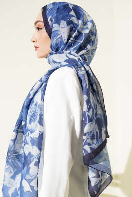 Desenli Soft Lacivert Serisi Şal Asorti 5 - Günün Seçilenleri