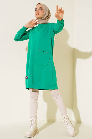 Design Free Armalı Uzun Tunik Benetton - Tunik