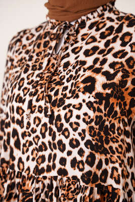 Design Serisi Elbise Leopar - Elbise