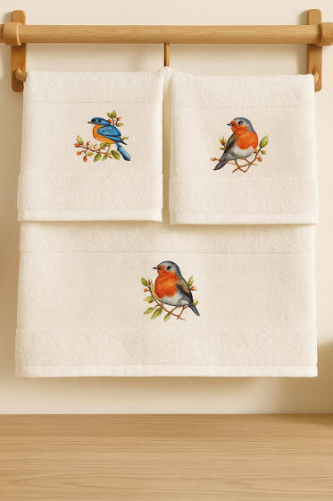 Dijital Baskılı 3'lü Mutfak Havlu Seti Asorti 5 - Mutfak Havlusu