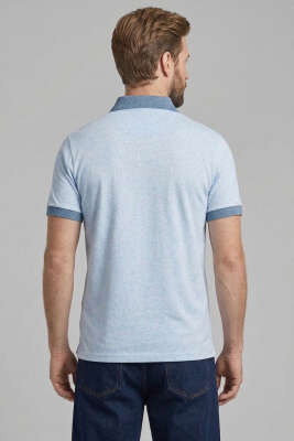 Dijital Baskılı Erkek T-shirt Bebe Mavi - Erkek T-shirt