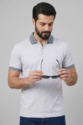 Dijital Baskılı Erkek T-shirt Gri - WİPEOUT