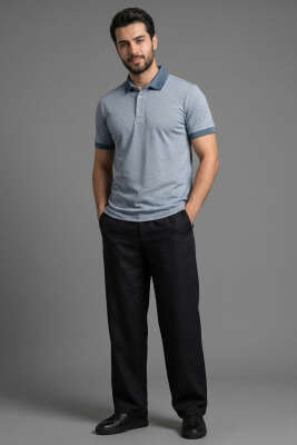 Dijital Baskılı Erkek T-shirt İndigo - Erkek T-shirt