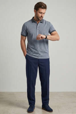 Dijital Baskılı Erkek T-shirt Koyu Gri - Erkek T-shirt