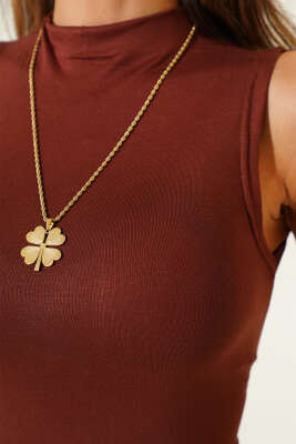 Dik Yaka Kolsuz Body Kahve - Yılın Fırsatı