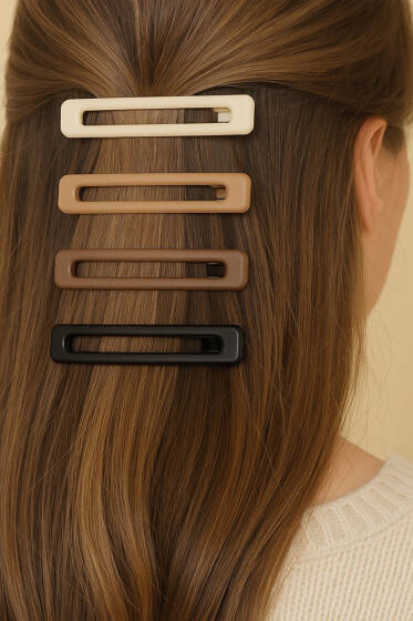 Dikdörtgen 4'lü Pens Toka Asorti - Toka