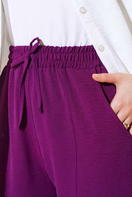 Dikişli Ayrobin Pantolon Mor - 100-300 TL Ürünler