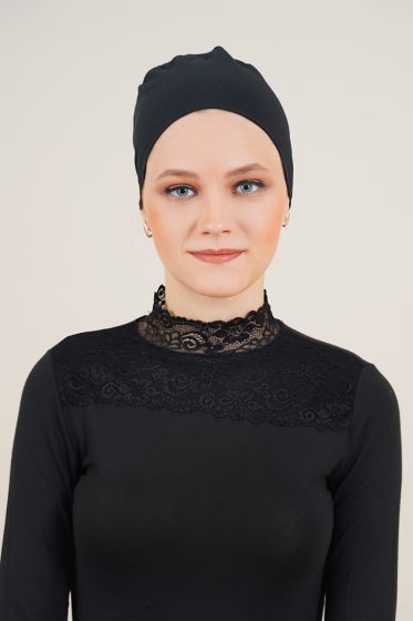 Dikişsiz Model Siyah Bone - Black&White