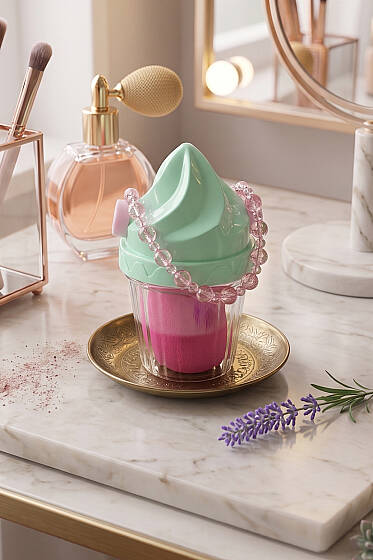 Dondurma Kutulu 6'li Süngeri Asorti - Makyaj Aksesuarları